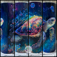 Watercolor Turtle Tumbler