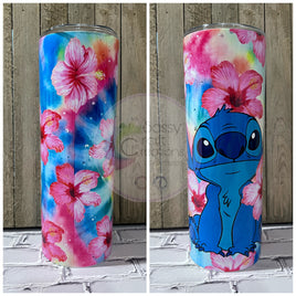 Stitch Floral Tumbler