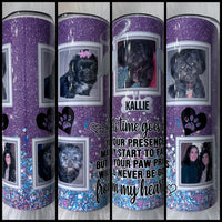 Dog Memorial Photo Tumbler | 5 Photos | Personalized!