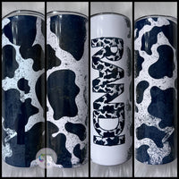 Cowhide Tumbler | Cow Print Tumbler | Personalized!