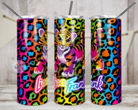 Lisa Frank Inspired Tumbler | Animal Print Tumbler