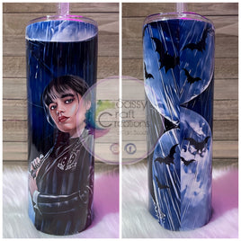 Wednesday Addam's Umbrella Tumbler