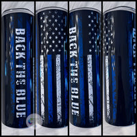 Back the Blue Police | Thin Blue Line Tumbler