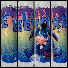 Eeyore Purple Drip Tumbler